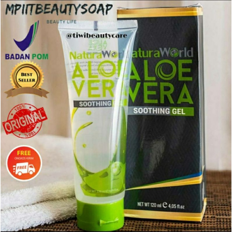 NATURA ALOE VERA SHOOTHING GEL 100% ASLI MEMBER NATURA WORLD