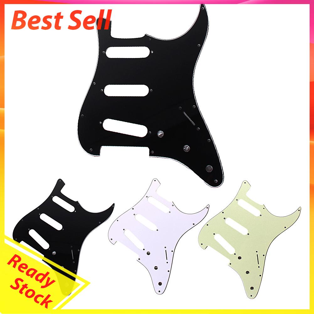 3ply Sss 11 Lubang Strat Pickguard Untuk Gitar Elektrik Fd (All)