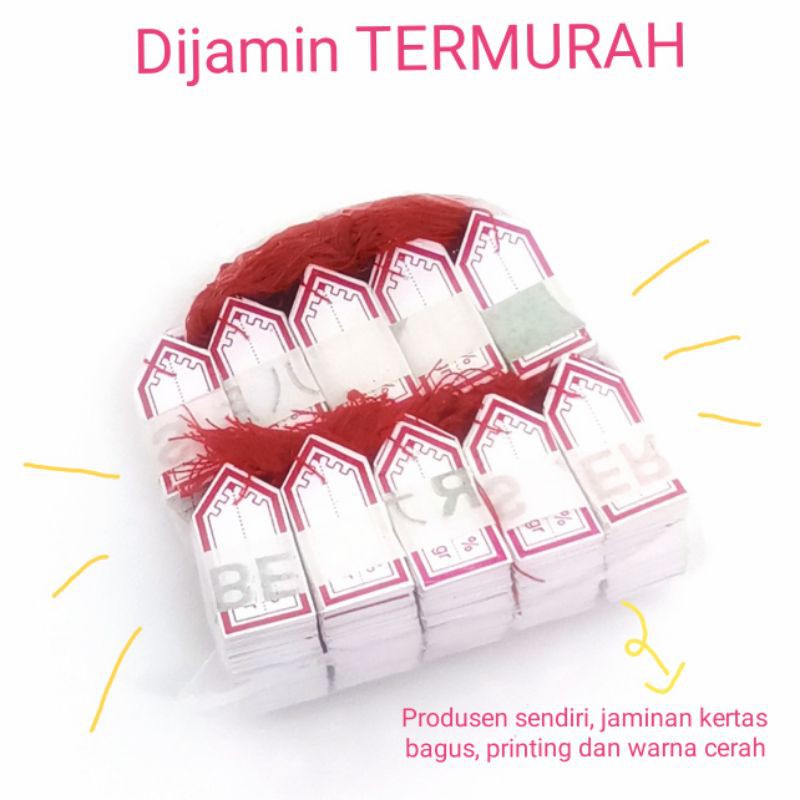 

label harga emas/perak TERMURAH 1000pcs