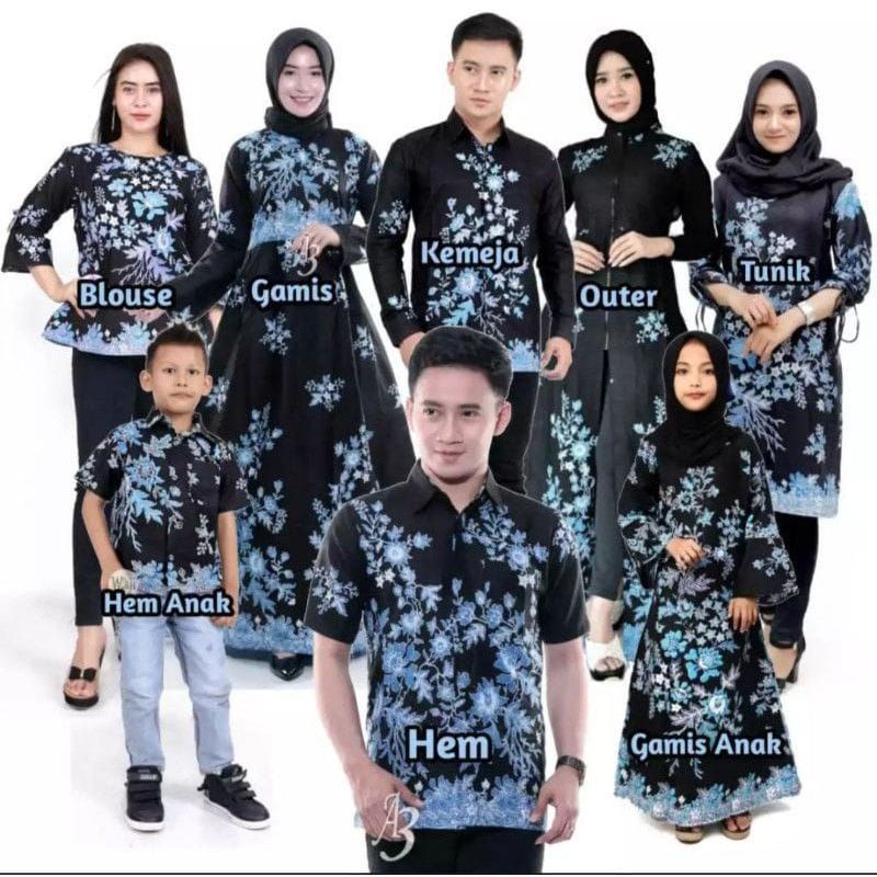 Baju batik Batik  Pria Gamis Batik Couple Keluarga • Sarimbit Batik • TERLENGKAP • TERBARU • 8254