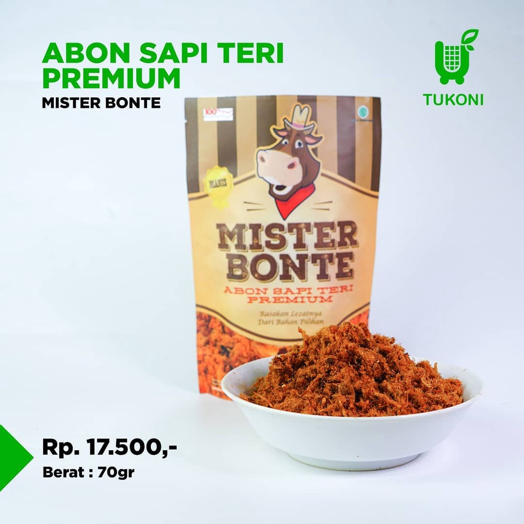 

Abon Sapi Teri Premium Mister Bonte Yuktukoni