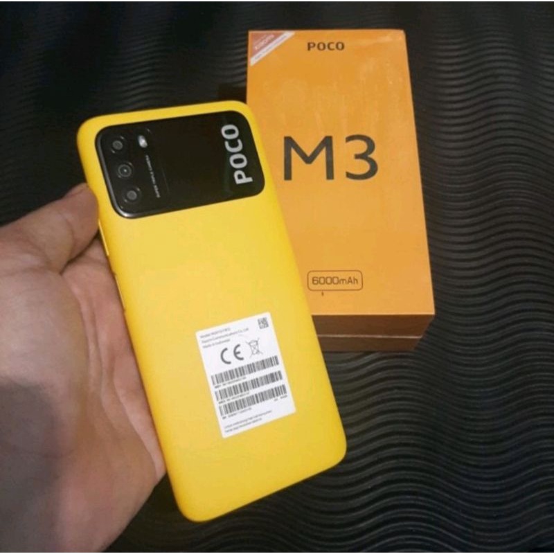 XIAOMI POCO M3 RAM 4/64 & 6/128 BATERAI 6000 MAH FULLSET MULUS GARANSI RESMI