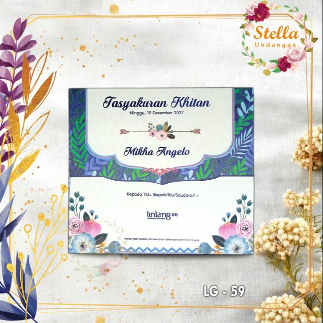 Blangko Undangan Pernikahan Lintang 59