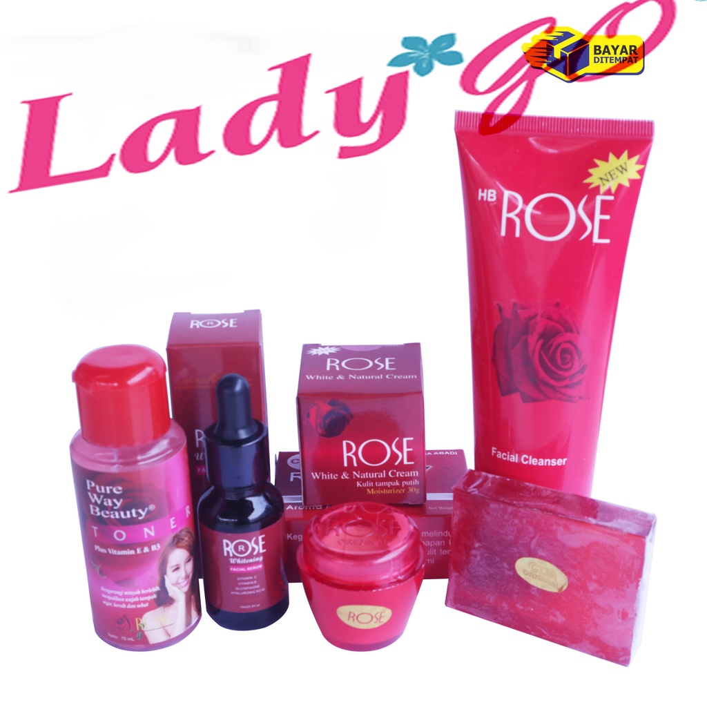 Paket Super Komplit Paket Cream Rose 5 in 1 ( HARGA UNTUK SATU SET/PAKET SEMUA) sesuai gambar