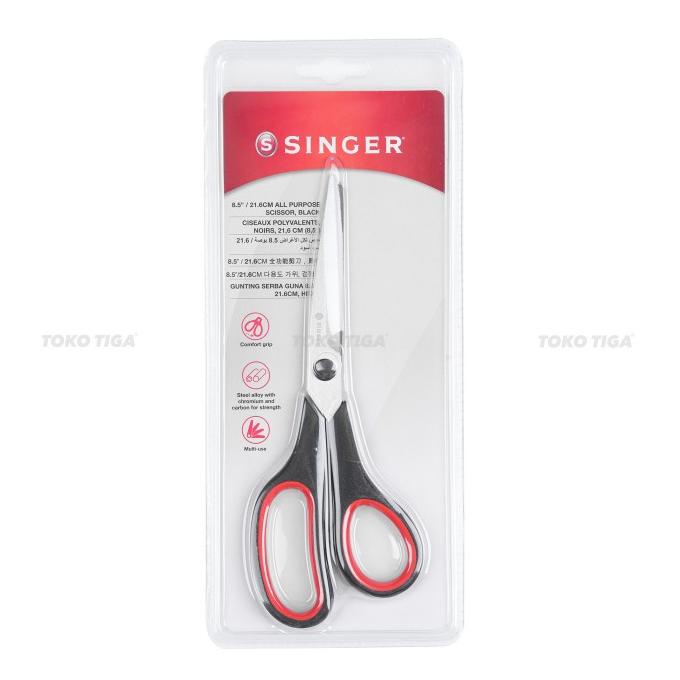 

[BISA COD] Gunting Bahan SINGER 8,5" Baja Kromium / Tailor Scissors