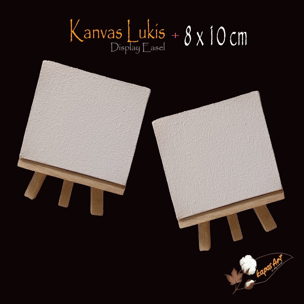 

Kanvas Lukis + Display Easel 8x10 Siap Pakai