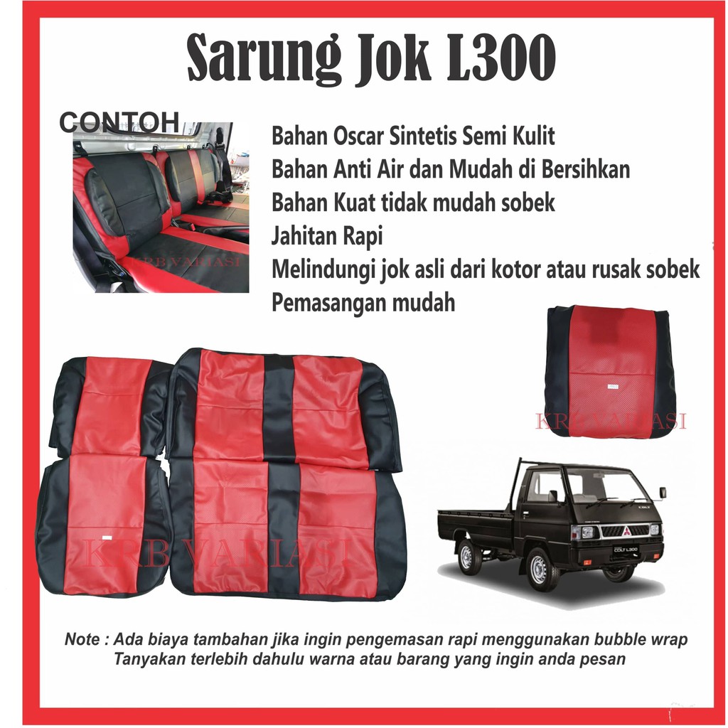 SARUNG JOK MOBIL MITSUBISHI l300 PICK UP Sarung Mobil Cover Jok Murah / SARUNG JOK MOBIL Sarung Mobi