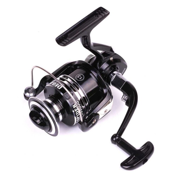 Debao Dark Spider DS2000 Spinning Reel Pancing 5.21 121 Hitam Kuat