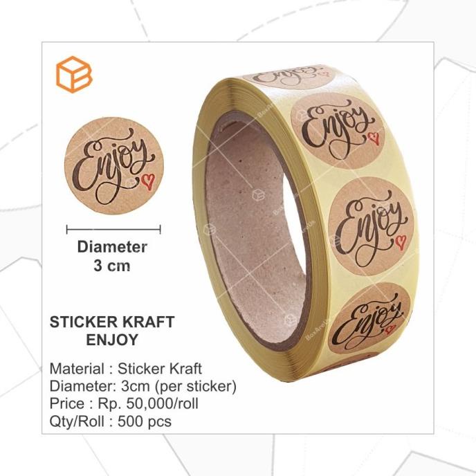 

Kualitas terbaik] Stiker Kraft Enjoy | Sticker Label Seal Dekor STK-ENJOY