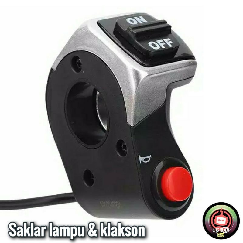 saklar lampu dan klakson scooter listrik fiido Q1 Q1S switch headlamp horn sepeda listrik sparepart