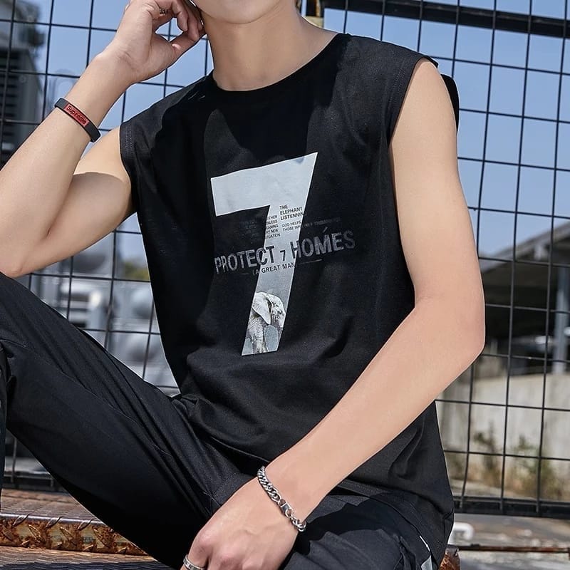 BERKAH.FASHION (COD) SINGLET SEVEN/ BAJU PRIA / SINGLET PRIA / PAKAIAN PRIA/ BAJU SINGLET/ PAKAIAN S