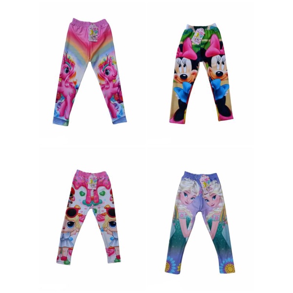 LEGGING ANAK MOTIF LOL || LEGGING ANAK PEREMPUAN 1TH-5TH || CELANA LEGGING TERMURAH