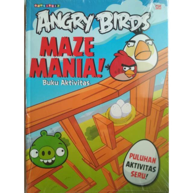 Buku aktivitas anak angry birds maze mania