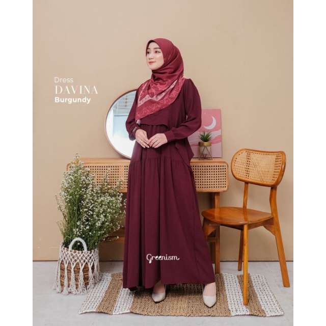 DAVINA DRESS PREMIUM TERBAIK BY GREENISM