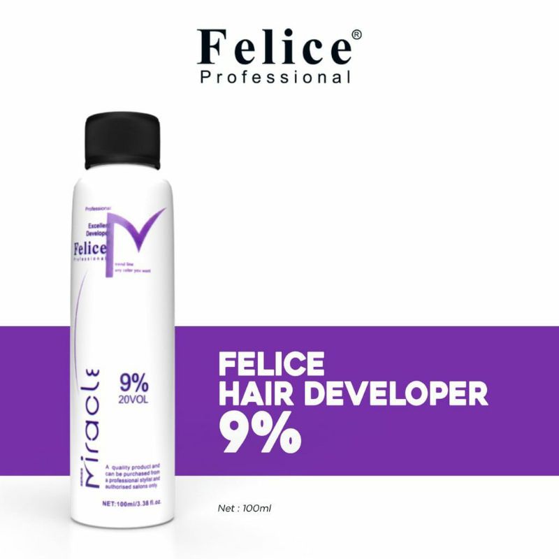 FELICE Hair Developer 3% 6% 9% 12% 100mL | Peroxide Kecil | Oxidant