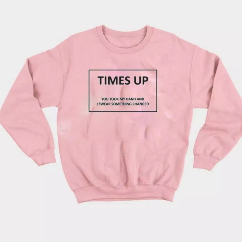 Sweater basic TIMES UP/sweater wanita polos tebal/fashion wanita/bahan fleece tebal