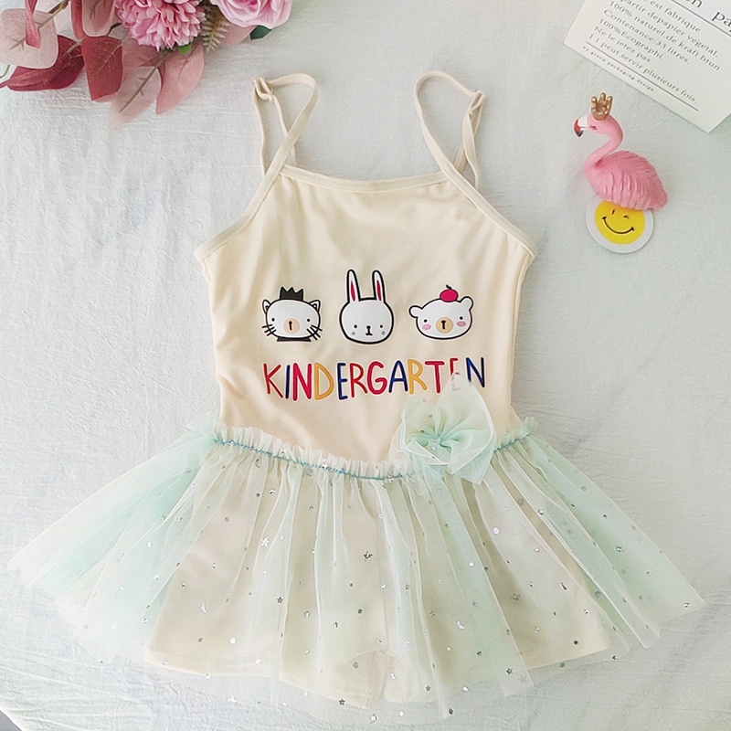 NEW Baju renang anak motif Kindergarten dengan tutu premium