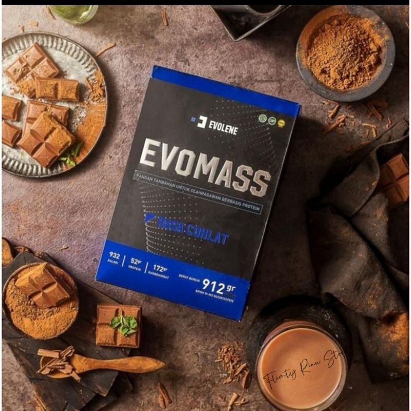 Evomass 912 GAINER ORIGINAL EVOLENE SUSU 2LBS BPOM SUSU PROTEIN HALAL EVOMASS