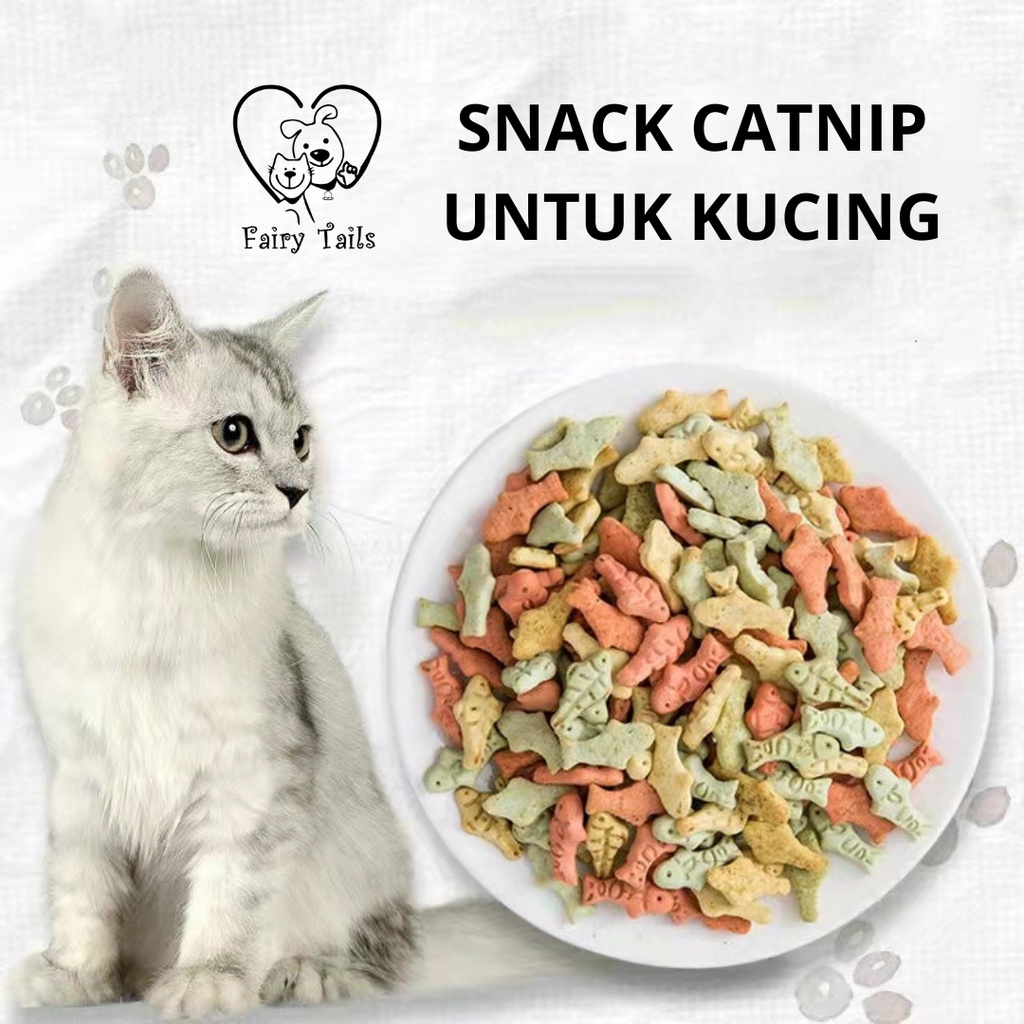 Snack Catnip Kucing Cemilan Biskuit Dengan Vitamin Untuk Menambah Nafsu Makan Anabul dan Mencegah Muntah Karena Hairball atau Bola Bulu