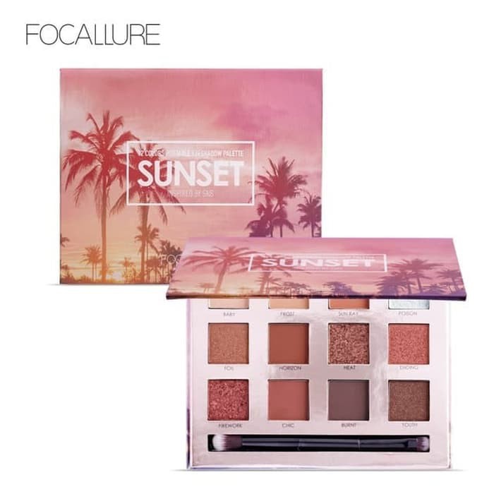 Focallure Sunset Eyeshadow 12 Colors Pallete Original