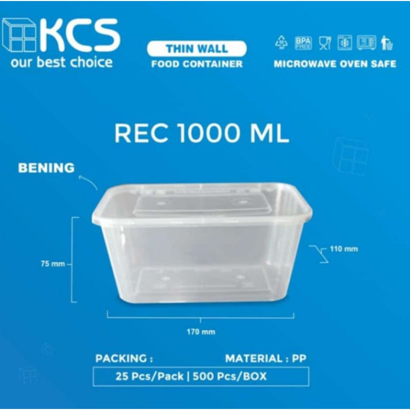 KCS Thinwall 1000ml
