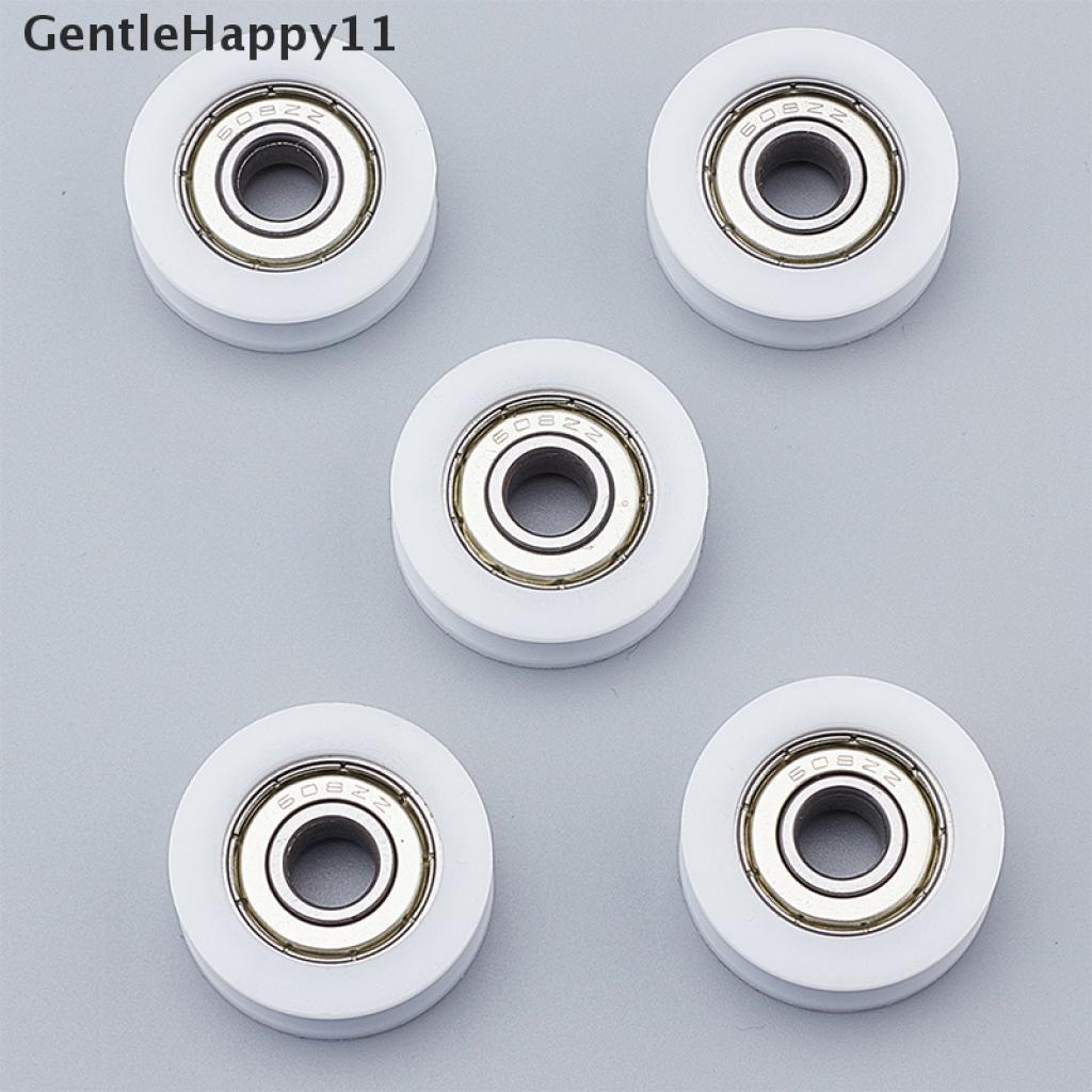 Gentlehappy 5pcs Bearing Pulley 608U Ukuran 8x30 X 10mm Untuk Roller Guide