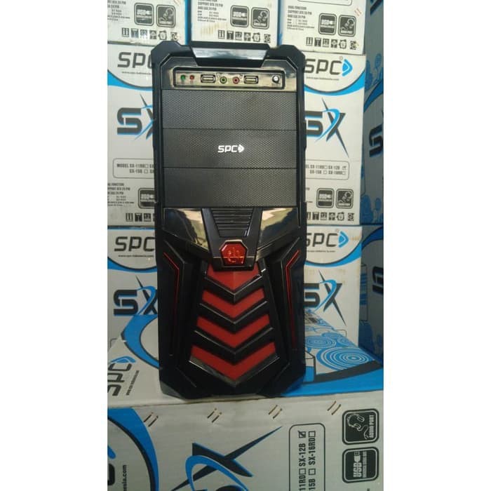 CASING PC SPC SX SERIES 450W FULL ATX (USB+AUDIO+FAN)