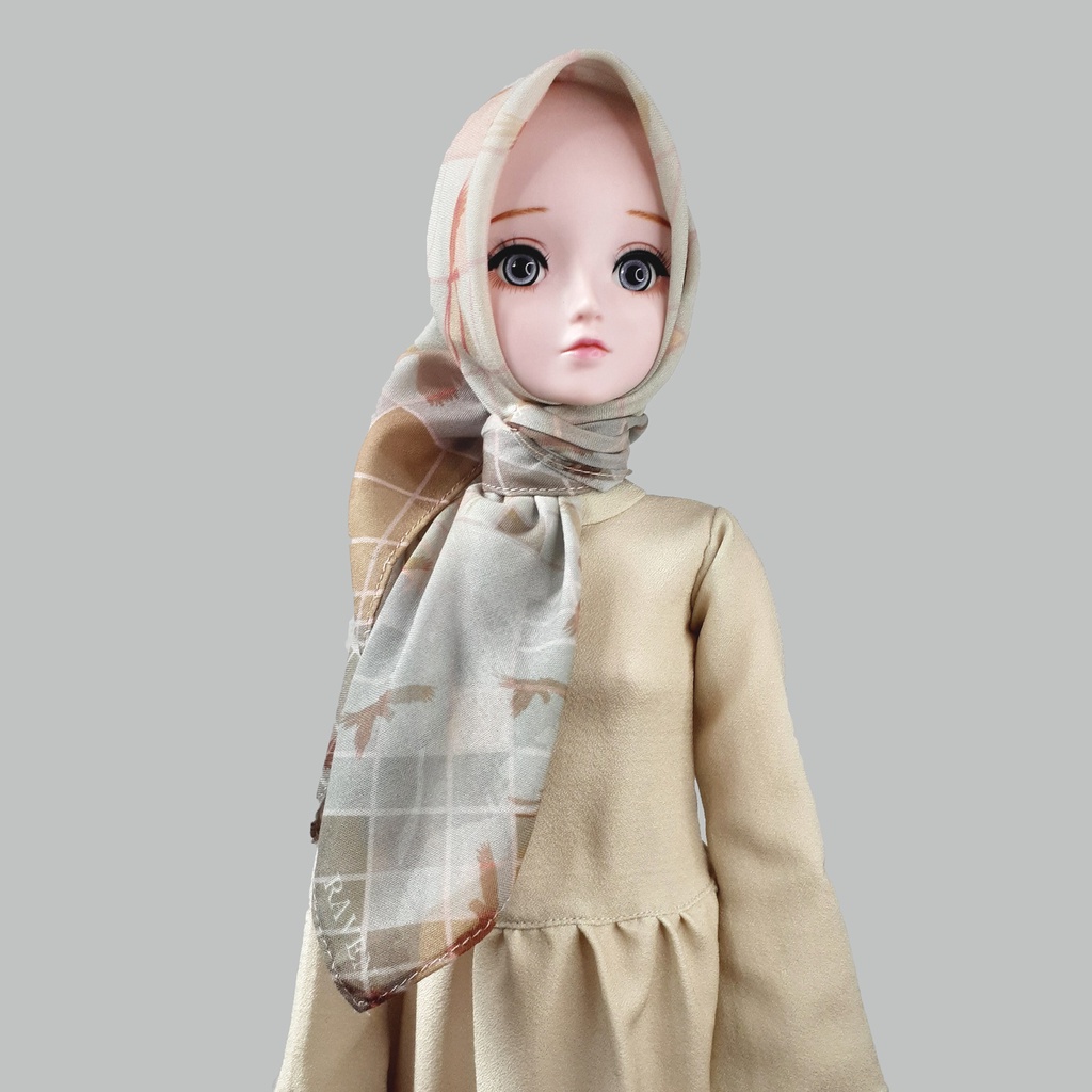 Hijab Bergo Print Barbie/BJD doll Fashion Boneka 60 cm EXCLUSIVE DESIGN