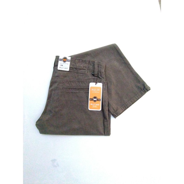 CELANA PANJANG CHINO KANVAS BILLY JAZZ//CELANA KANVAS CHINOS BILLY JAZ MODEL REGULER FIT//