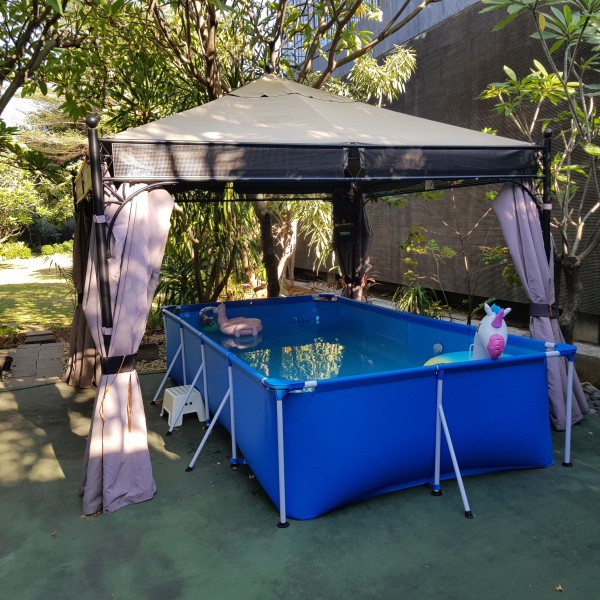 Bestway Kolam Renang Frame besar 400 X 211 X 81 Cm / Bestway Kolam Renang Besar 4 Meter