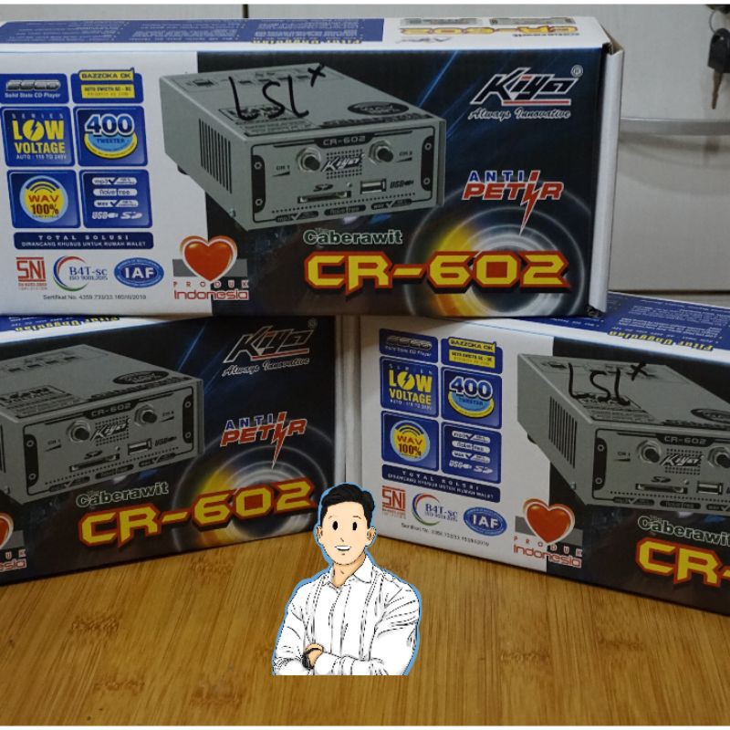 Mesin Walet - Ampli Walet - KIYA CR-602 WALET-2 CHANNEL - MESIN WALET
