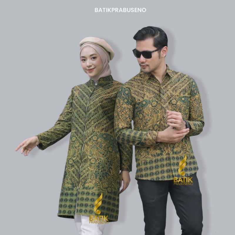 Batik Prabuseno Couple Tunik Adnan Kemeja Slimfit Adnan Panjang