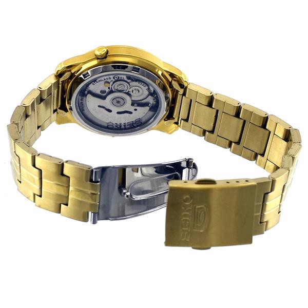 Seiko 5 SNKL86K1 Automatic Full Gold Color | Jam Pria SNKL86