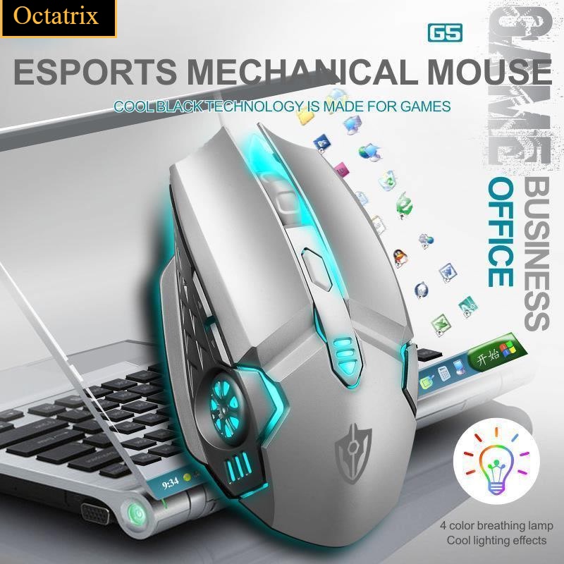 Mouse Gaming Colorful Backlight Adjustable 3200DPI LED Optical USB Wired Gaming Mouse 7 Buttons PC ergonomic For Gaming Laptop / PC