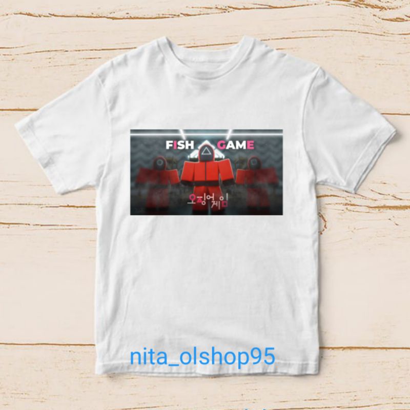 baju squid game baju roblox baju minicraft kaos anak