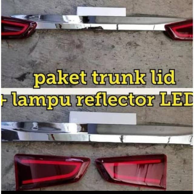 Paket trunk lid dan reflektor bagasi ada lampu  untuk grand new avanza