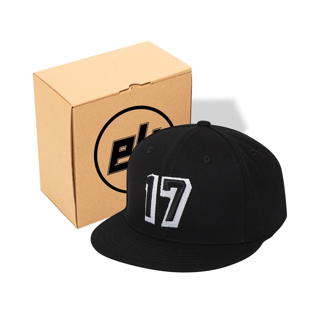 Topi Snapback Ellmecaps Sb17bk Baseball Hitam