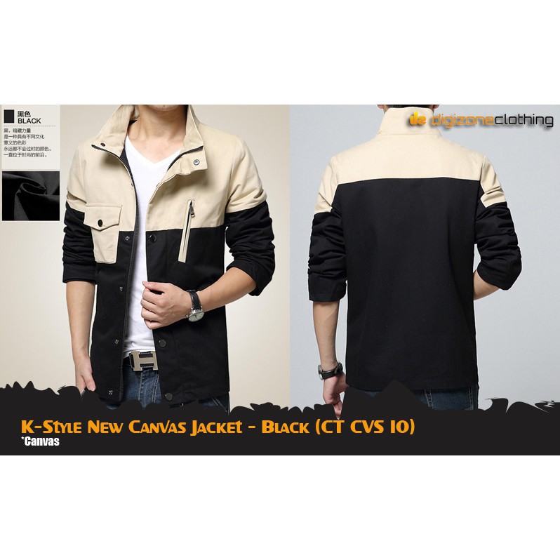 

K-STYLE NEW CANVAS JACKET BLACK (CT CVS 10)