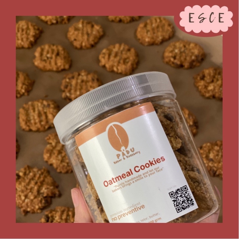 

ESCE HOMEMADE OATMEAL COOKIES CRUNCHY YUMMY LEGIT HIGINIS HALAL