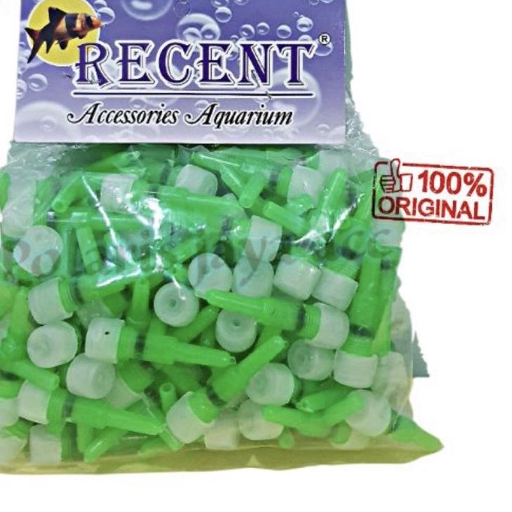 KRAN KERAN UDARA AERATOR AQUARIUM 1 LUBANG ISI 100 PCS ..