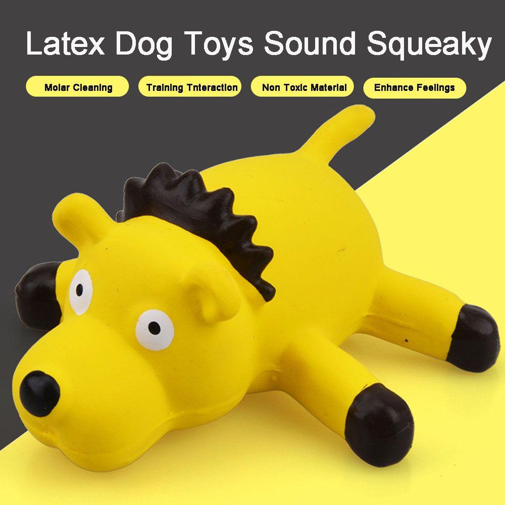 Solighter Latex Dog Toys Perlengkapan Hewan Peliharaan Anjing Anjing Karet Pembersih Gigi Karet Vokal Mainan