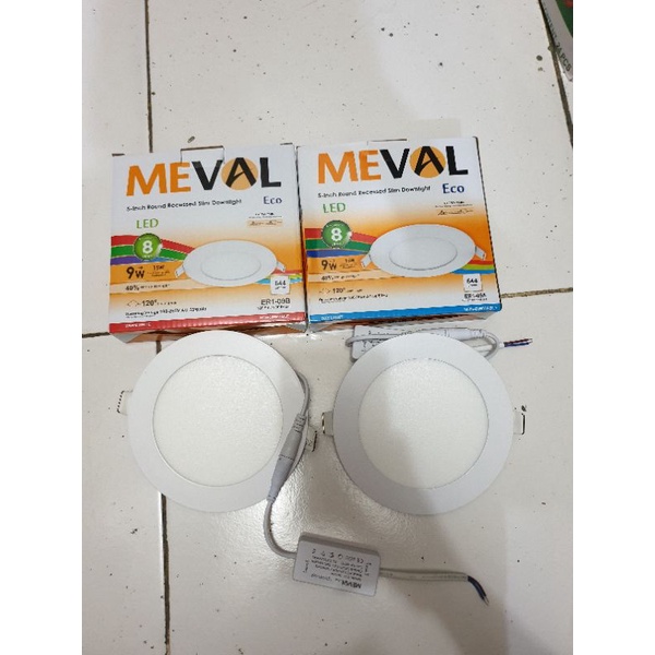 Meval Led Panel Eco BULAT inbow 9w. Downlight IB 9Watt tanam plavon