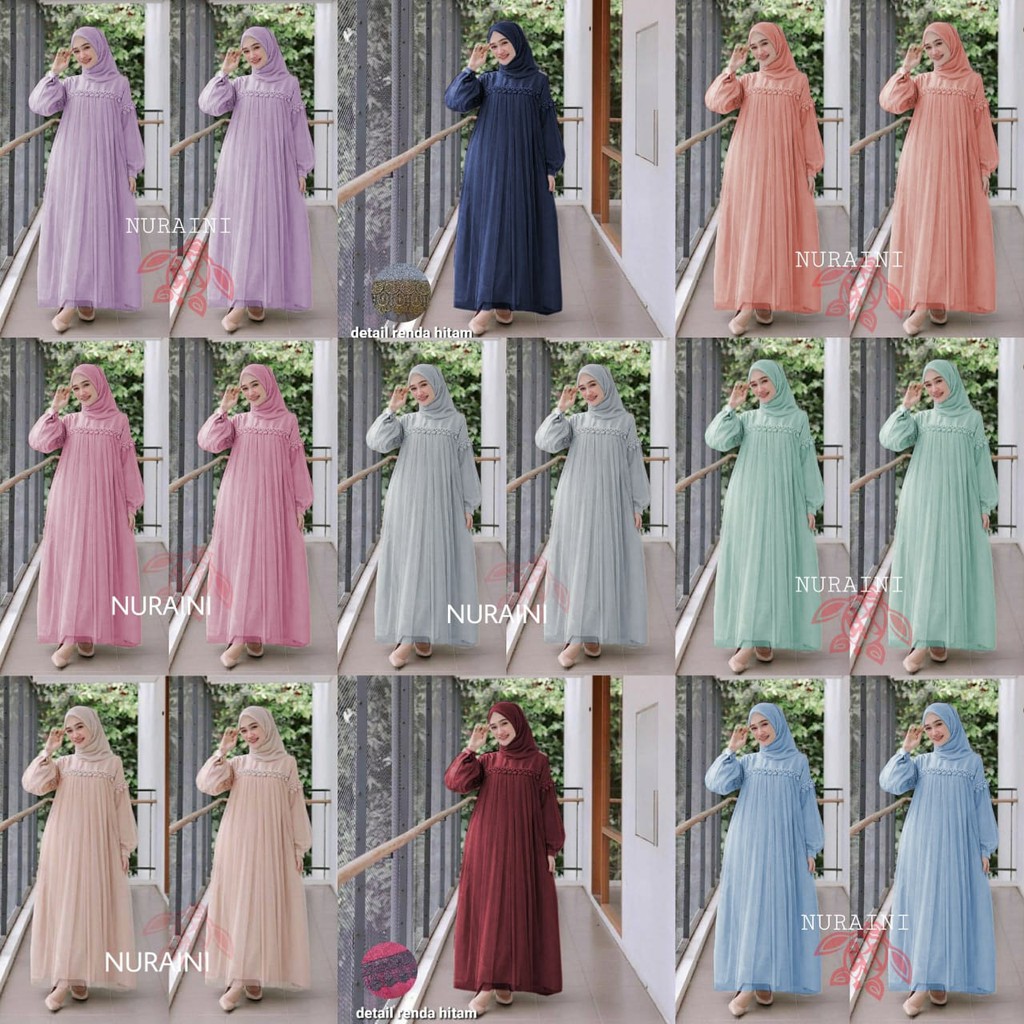 4W - GAMIS NURAINI KRANCANG / GAMIS NURAINI ANAKKU 3-5THN TERGANTUNG ANAK / GAMIS MUSLIM MURAH / DRE
