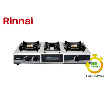 KOMPOR GAS RINNAI RI 524 E / RI524E / RI 524E - ( 2 TUNGKU + PEMANGGANG )