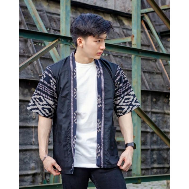 Kimono Etnik Kimono Tenun Baju Tenun etnik kemeja tenun Outer tenun Outer Etnik