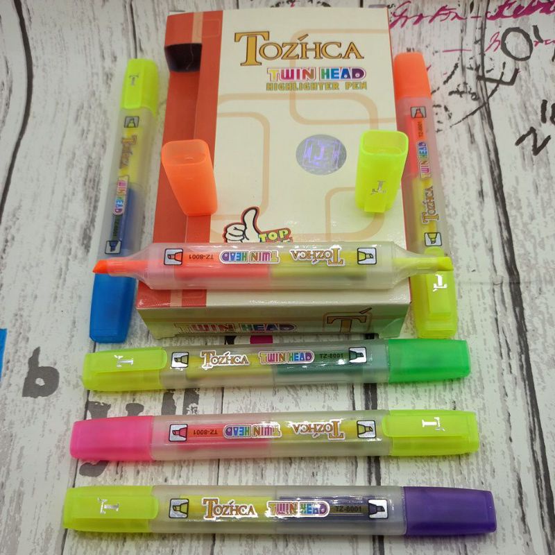 

(12 pcs) Stabilo 2 Warna/Highlighter Twin Head/Stabilo Warna