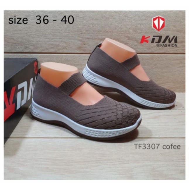 Sepatu Sneakers Wanita Rajut Import/Sepatu Sneaker Rajut KDM Original/Sneaker Perempuan Rajut Terbaru/Sepatu Rajut Perempuan Import-2