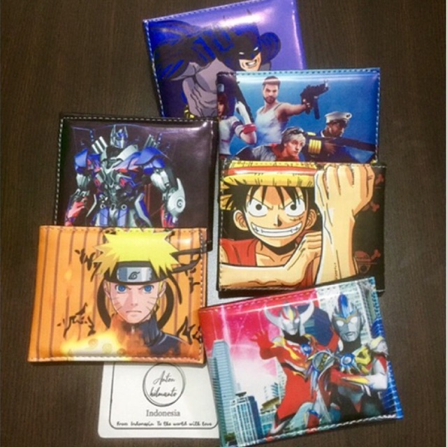 [AHLMN] Dompet anak karakter pahlawan super dan anime terbaik, bahan kulit sineris lokal #dompetanak