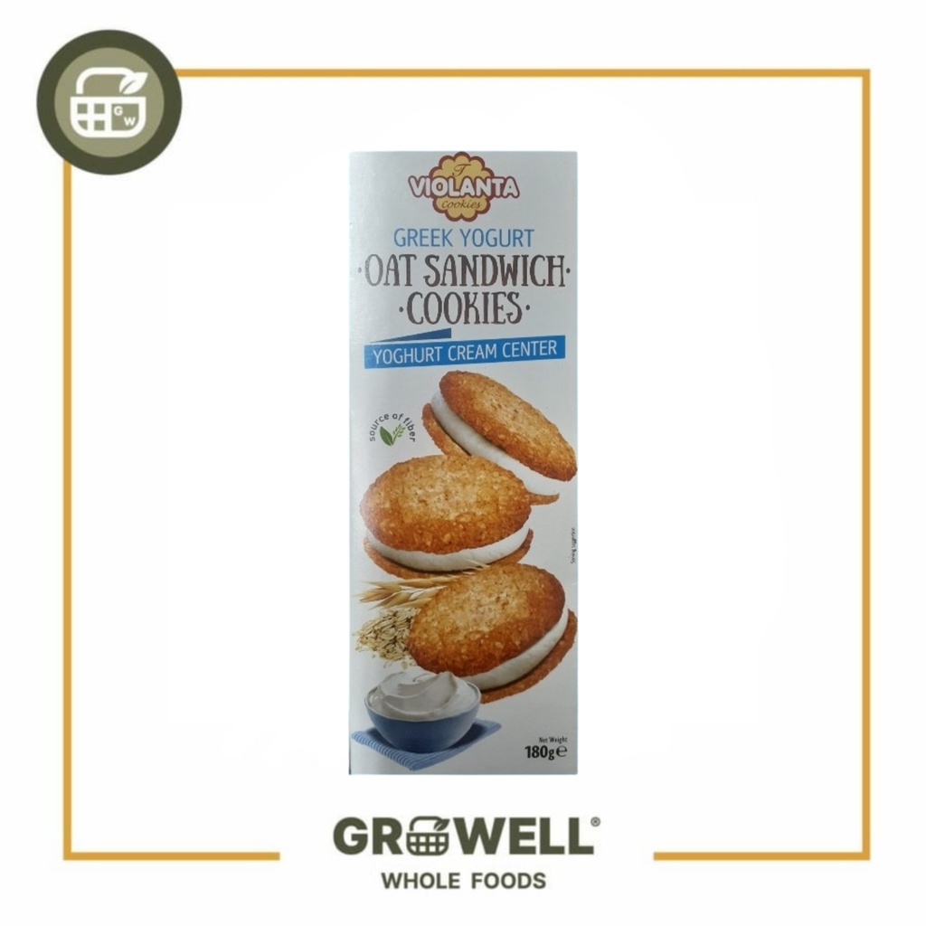 

VIOLANTA GREEK YOGURT OAT SANDWICH COOKIES 180GR