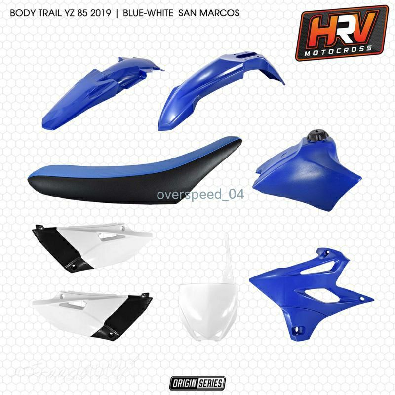 BODY SET YZ 85 NEW BODY SET TRAIL YZ 85 NEW BIRU PUTIH YZ 85